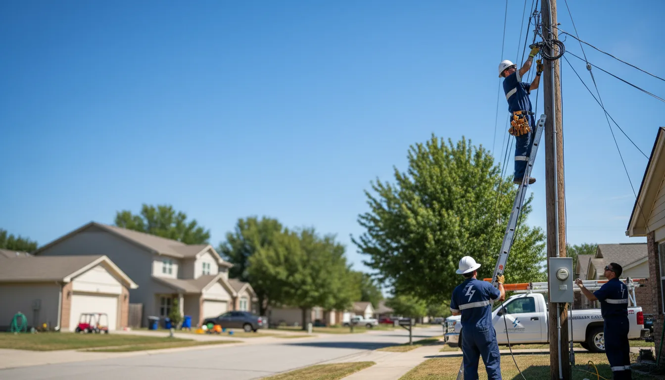 Residential electrician providing installation services in Clintonville, PA
